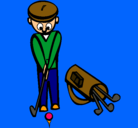 Dibujo Jugador de golf II pintado por leitumanitug