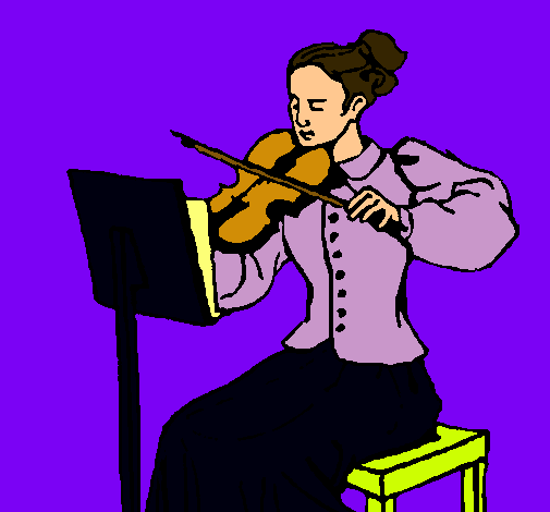 Dama violinista