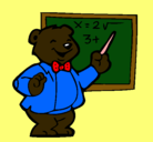 Dibujo Profesor oso pintado por Danicla