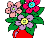 Dibujo Jarrón de flores pintado por zhamaka