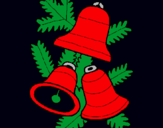 Dibujo 3 campanas de navidad pintado por 060744