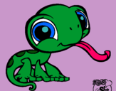 Dibujo Lagarto Littlest Pet Shop pintado por calito909090