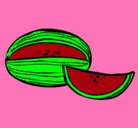 Dibujo Melón pintado por melon