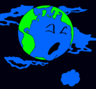 Dibujo Tierra enferma pintado por 333333333333