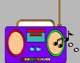 Dibujo Radio cassette 2 pintado por bebeto13