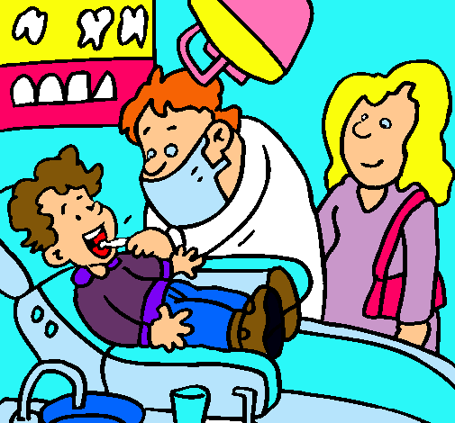 Niño en el dentista