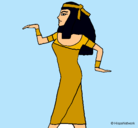 Dibujo Bailarina egipcia  pintado por Yaizinita7