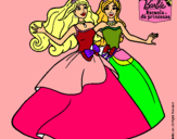 Dibujo Barbie y su amiga súper felices pintado por Leyrepe