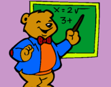 Dibujo Profesor oso pintado por osopancho