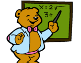 Dibujo Profesor oso pintado por saruca