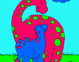 Dibujo Dinosaurios pintado por yoss