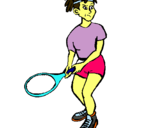 Dibujo Chica tenista pintado por pininfarina