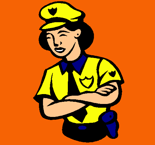 Dibujo Mujer policía pintado por melosa