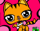 Dibujo Gatito Littlest Pet Shop pintado por itzel162