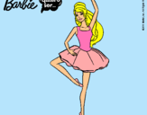 Dibujo Barbie bailarina de ballet pintado por leti11