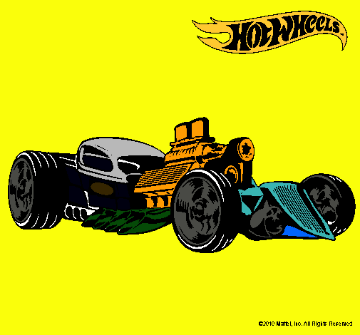 Dibujo Hot Wheels 10 pintado por Lenin