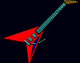 Dibujo Guitarra eléctrica II pintado por bjsywsbx