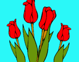 Dibujo Tulipanes pintado por Luliiita