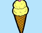 Dibujo Cucurucho de helado pintado por Doraa 