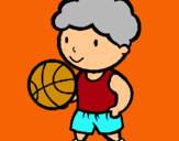Dibujo Jugador de básquet pintado por JPML