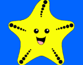 Dibujo Estrella de mar pintado por aileen