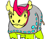Dibujo Rinoceronte pintado por LEOPOLDIN