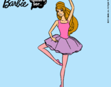 Dibujo Barbie bailarina de ballet pintado por mercedita