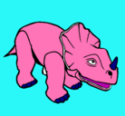 Dibujo Triceratops II pintado por aranza123