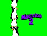 Dibujo Madagascar 2 Pingüinos pintado por madagascar