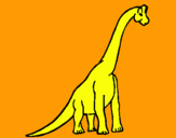 Dibujo Braquiosaurio pintado por alvo