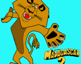 Dibujo Madagascar 2 Alex 2 pintado por bandidio