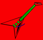 Dibujo Guitarra eléctrica II pintado por pipelon