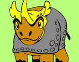 Dibujo Rinoceronte pintado por qwearjhgj