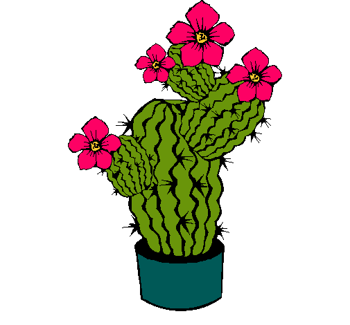 Dibujo Flores de cactus pintado por Roxie