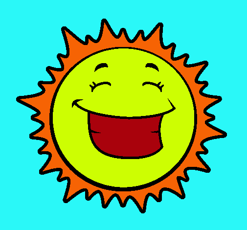 Dibujo Sol sonriendo pintado por zuleymy