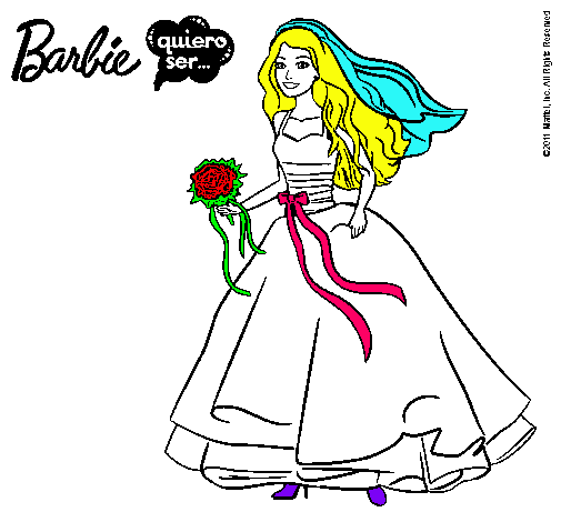 Barbie vestida de novia