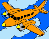 Dibujo Avioneta pintado por josefra