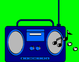 Dibujo Radio cassette 2 pintado por zbsfxb