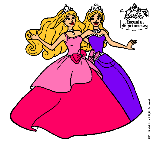 Barbie y su amiga súper felices