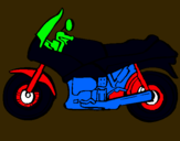 Dibujo Motocicleta pintado por peluchin