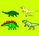 Dibujo Dinosaurios de tierra pintado por dairita