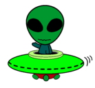 Dibujo Alienígena pintado por extraterrest