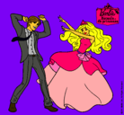 Dibujo Barbie bailando con un amigo pintado por kfpFnwanfwef