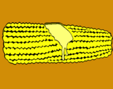 Dibujo Mazorca de maíz pintado por nataliatarta