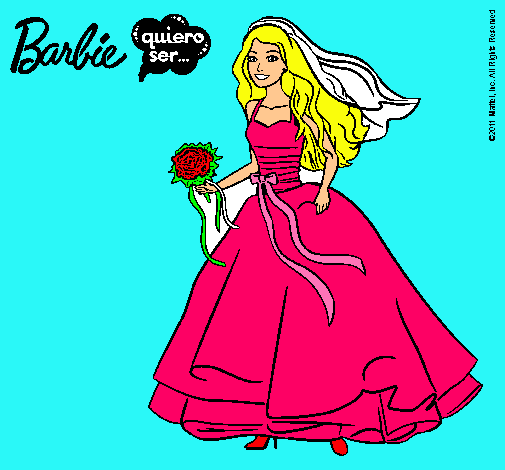 Barbie vestida de novia