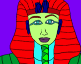 Dibujo Tutankamon pintado por josefra