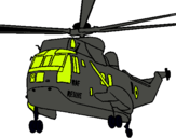 Dibujo Helicóptero al rescate pintado por ZASERTY
