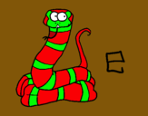 Dibujo Serpiente pintado por casauif
