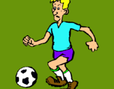 Dibujo Jugador de fútbol pintado por CeeLiiaaJooS