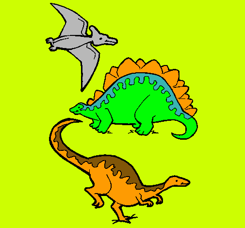 Tres clases de dinosaurios